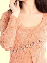 Жакет, связанный на машине