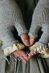 Митенки цвета светло-коричневый меланж Митенки цвета светло-коричневый меланж