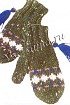 Митенки цвета светло-коричневый меланж Митенки цвета светло-коричневый меланж