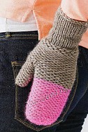 Наушники «Ежики» и митенки с косой Наушники «Ежики» и митенки с косой