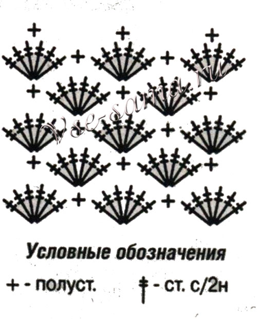 Схема для вязания пестрой шляпки