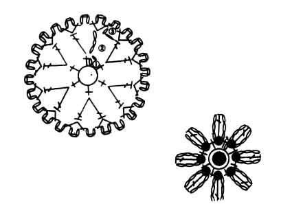 Схема вязания мотива цветочек 4