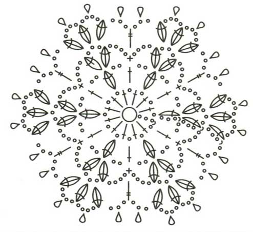 Схема к шестиугольному мотиву 39