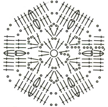 Схема к шестиугольному мотиву 40