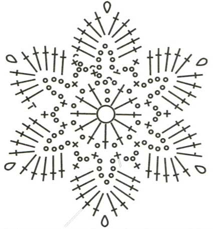 Схема к шестиугольному мотиву 47