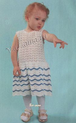 Ажурное платье с волнами