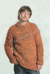 Меланжевый пуловер