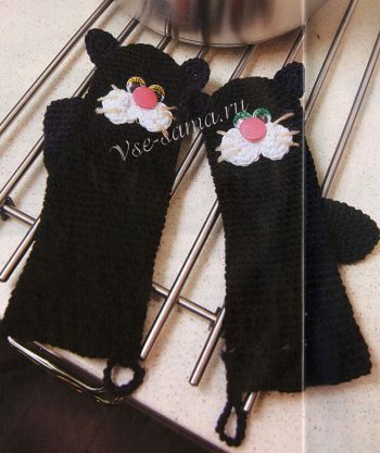 Прихватки-рукавички Котята, фото