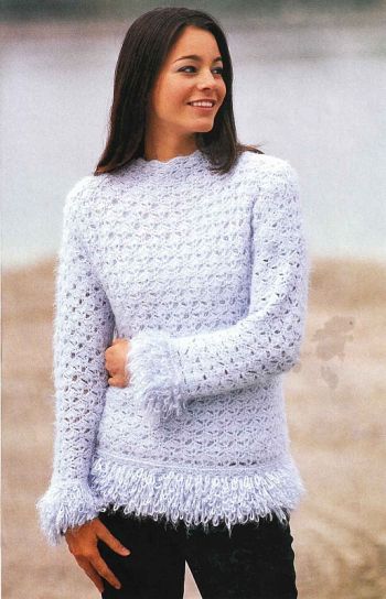 Пуловер с планками