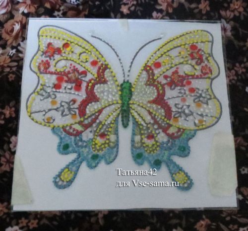 Бабочка в технике точечная роспись от Татьяна42-3