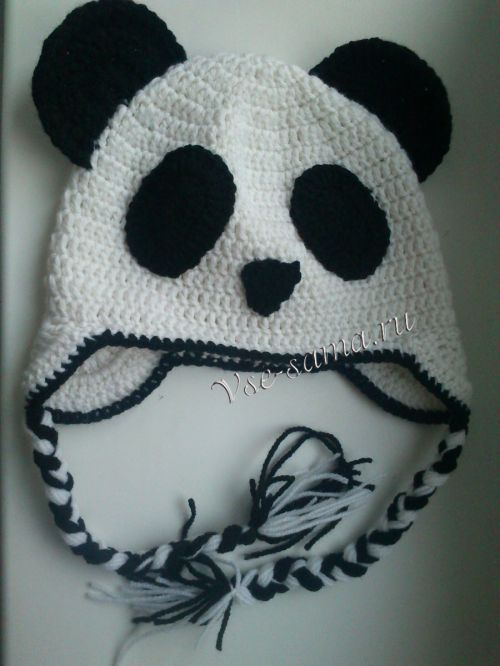 Мастер-класс - Вязание шапочки-панды, схема 16
