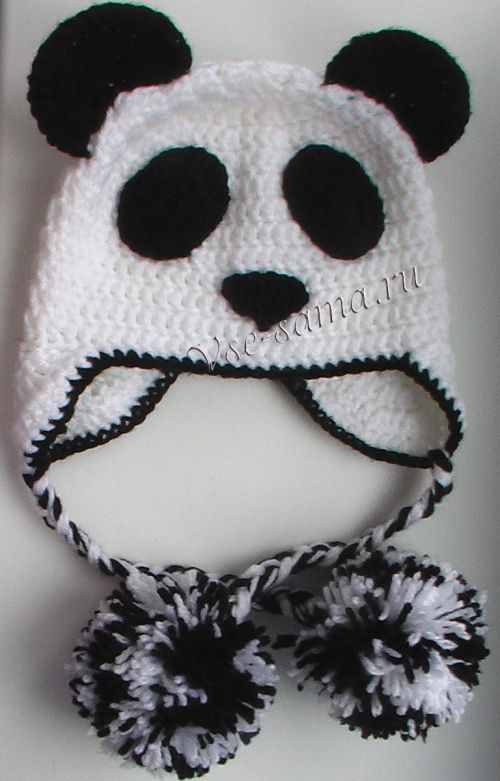 Мастер-класс - Вязание шапочки-панды, схема 17