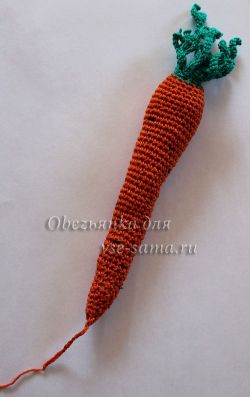 Вязаная морковь, фото