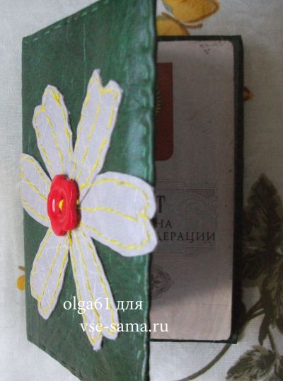 МК - Обложка на паспорт Весенняя, фото 2