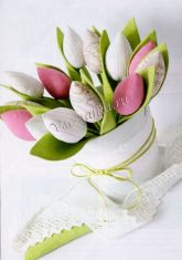 Шьем текстильные тюльпаны