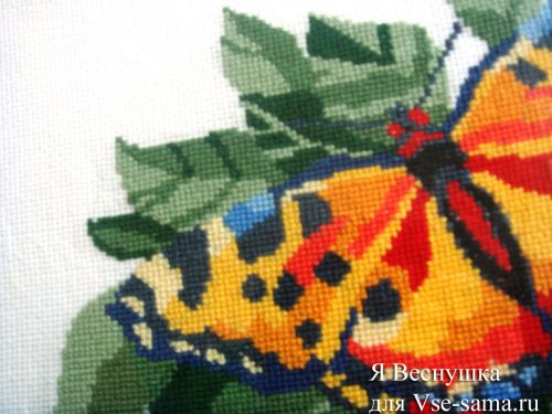 Бабочка - вышивка крестом от Я Веснушка - 2