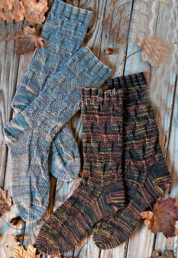 Мужские носки с рельефным узором в 2 вариантах, фото