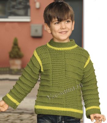 Пуловер фисташкового цвета со структурным узором, фото