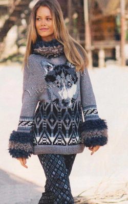 Пуловер с волком, фото