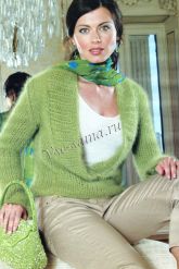 Пуловер - Зеленая олива