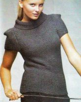 Пуловер с коротким рукавом
