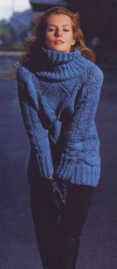 Пуловер с ромбами