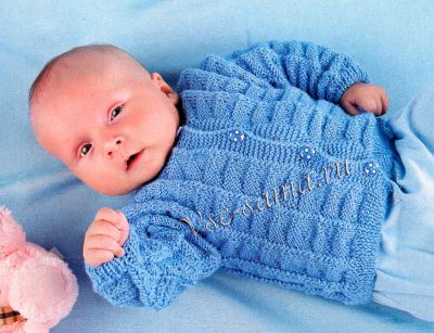 Голубая кофточка для малыша, фото
