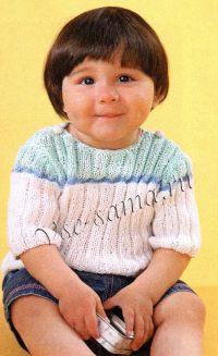 Пуловер с короткими рукавами для малыша