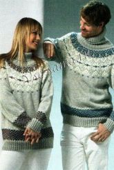Женский и мужской свитера