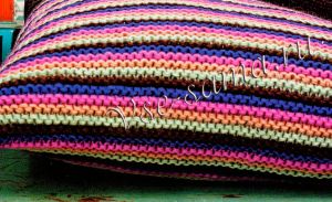 Разноцветный чехол на подушку
