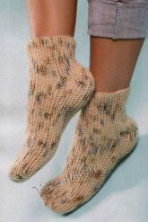 Укороченные меланжевые носки