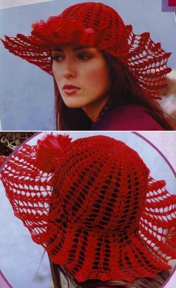 Шикарная красная шляпа
