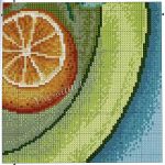 Апельсины - Схема для вышивания крестиком