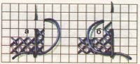 Схема вышивания горизонтальными рядами снизу вверх 6
