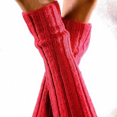 Ярко-розовые гетры