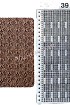 Узор 39 - прессовый узор и перфокарта для вязальной машины Brother