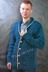 Мужской кардиган на пуговках с косами