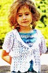 Ажурная кофточка на девочку