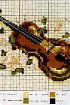 Скрипка - Схема для вышивания крестиком