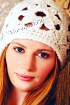Шапочка крючком "Подснежник"