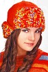 Шапка-ушанка красного цвета