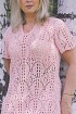 Короткое платье-туника спицами