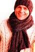 Шапочка и шарф с фантазийным узором