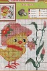 Цыпленок - Схема для вышивания крестиком