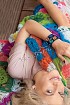 Палантин крючком из «бабушкиных квадратов»