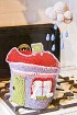 Грелка на чайник «домик» спицами и саше «тучка»