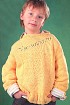 Желтый пуловер на мальчика