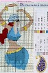 Восточный танец - Схема для вышивания крестиком