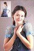 Голубое ажурное болеро