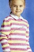 Пуловер хлопковый в полоску